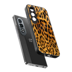 leopard fur back phone cover | glass case for oneplus nord ce 4