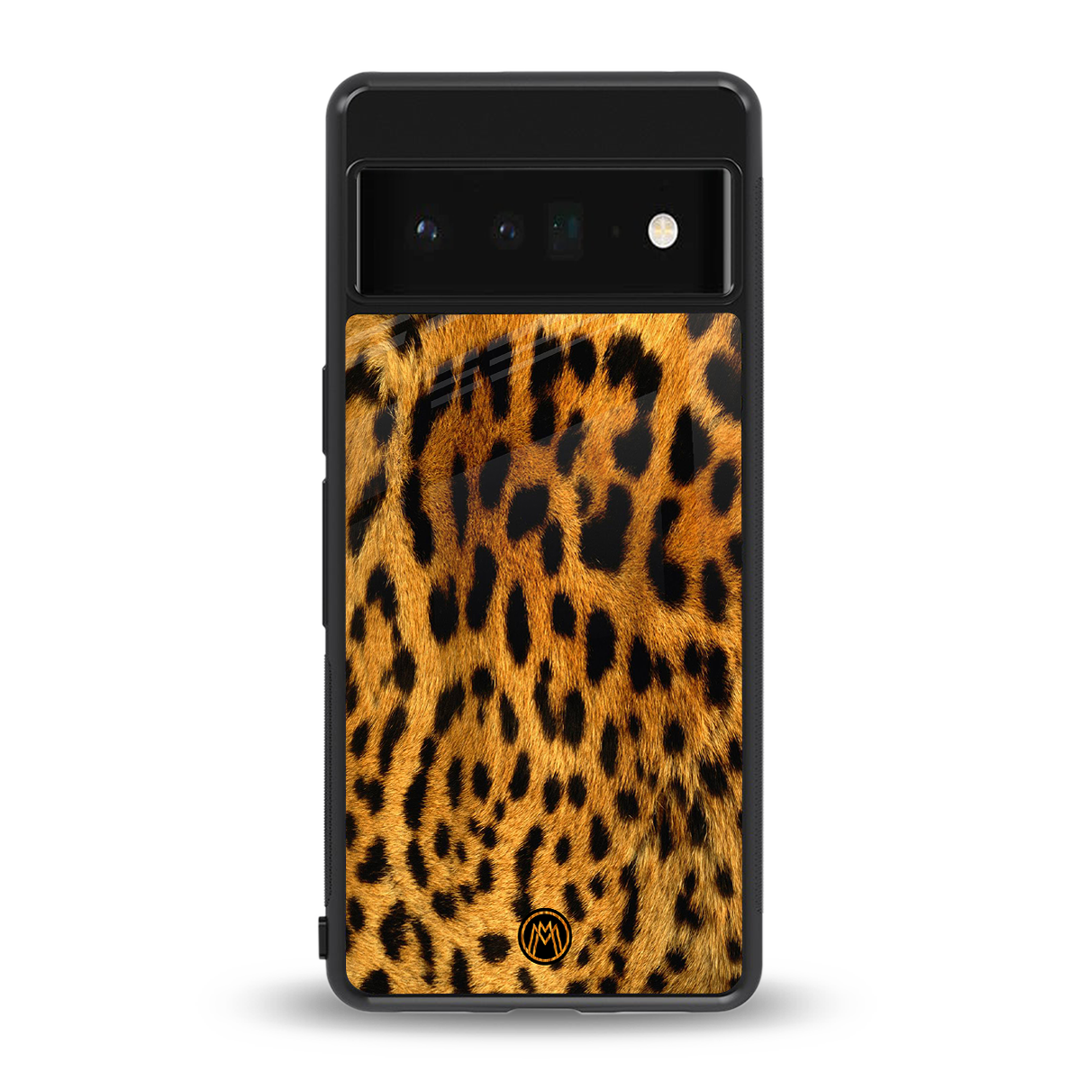leopard fur back phone cover | glass case for google pixel 6 pro
