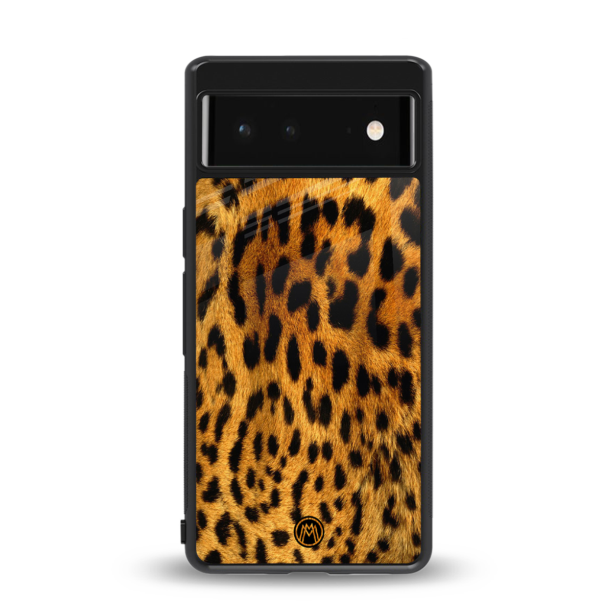 leopard fur back phone cover | glass case for google pixel 6