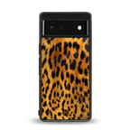 leopard fur back phone cover | glass case for Google Pixel 6A