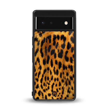 leopard fur back phone cover | glass case for Google Pixel 6A