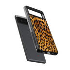 leopard fur back phone cover | glass case for google pixel 6