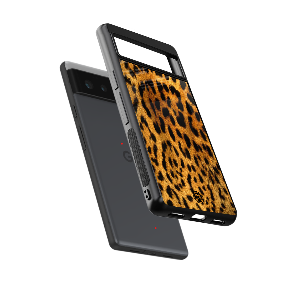 leopard fur back phone cover | glass case for google pixel 6