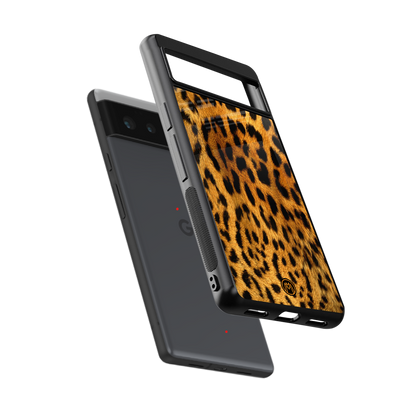 leopard fur back phone cover | glass case for Google Pixel 6A