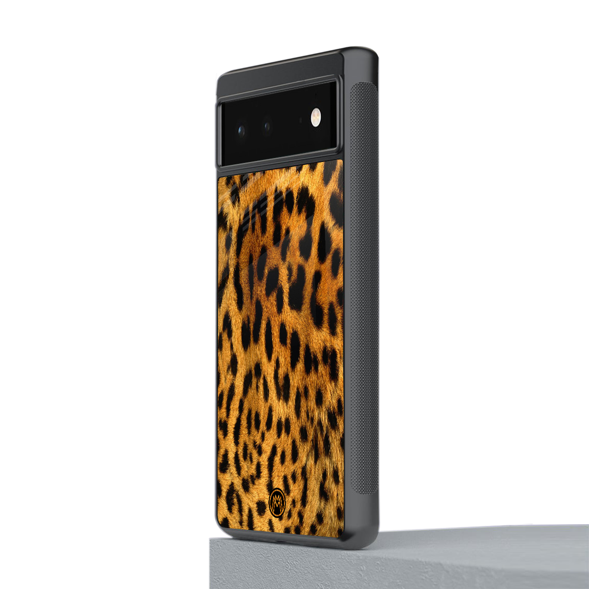 leopard fur back phone cover | glass case for google pixel 6