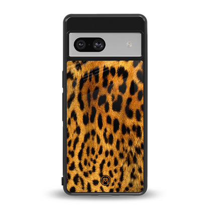 leopard fur back phone cover | glass case for Google Pixel 7A