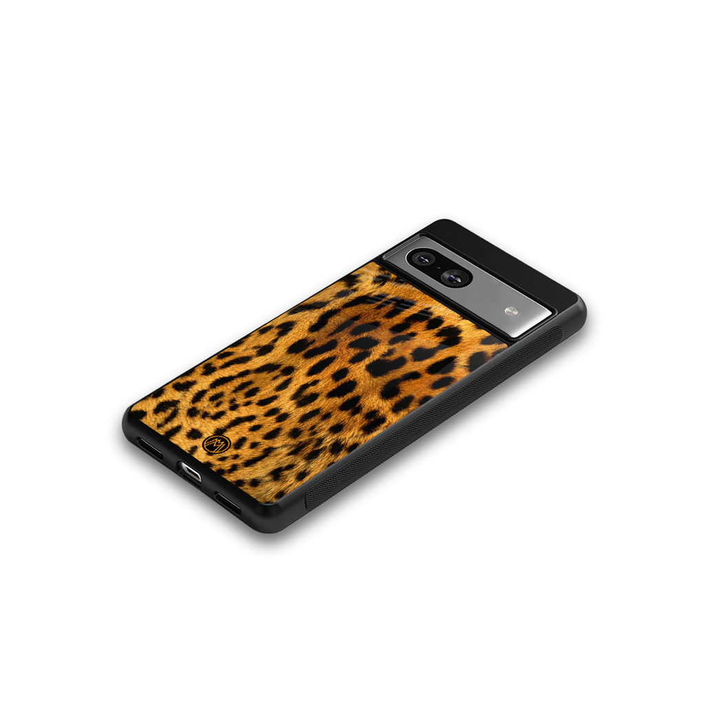 leopard fur back phone cover | glass case for Google Pixel 7