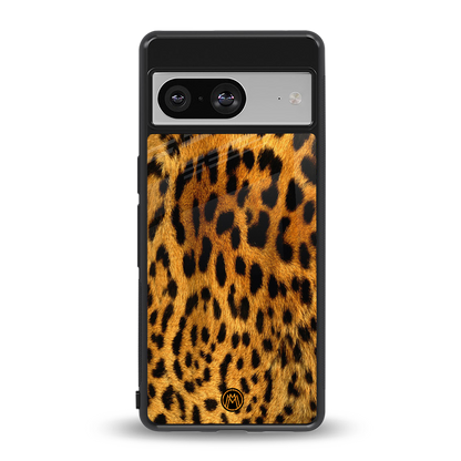 leopard fur back phone cover | glass case for Google Pixel 8