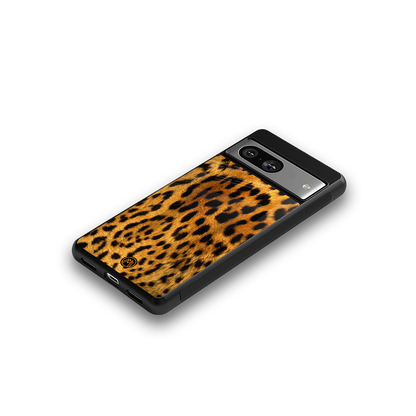 leopard fur back phone cover | glass case for Google Pixel 8