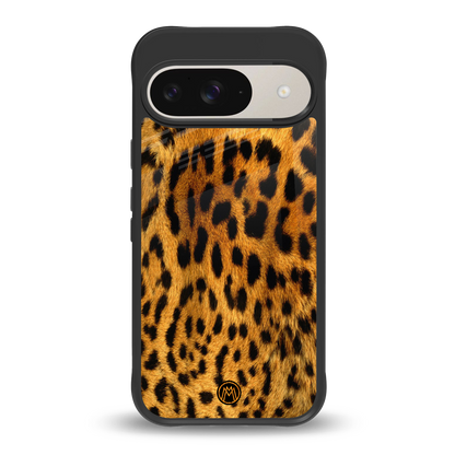 leopard fur back phone cover | glass case for google pixel 9