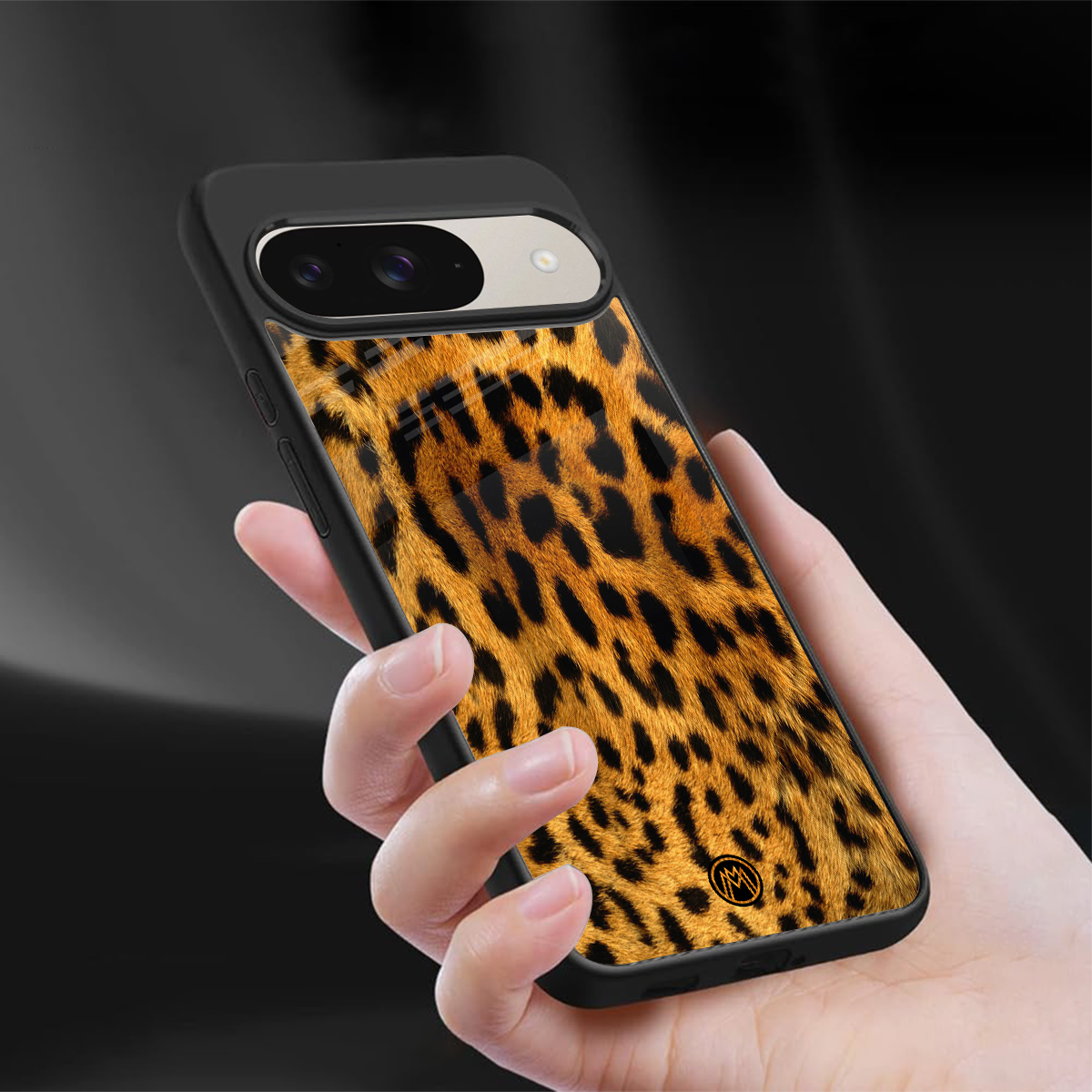 leopard fur back phone cover | glass case for google pixel 9