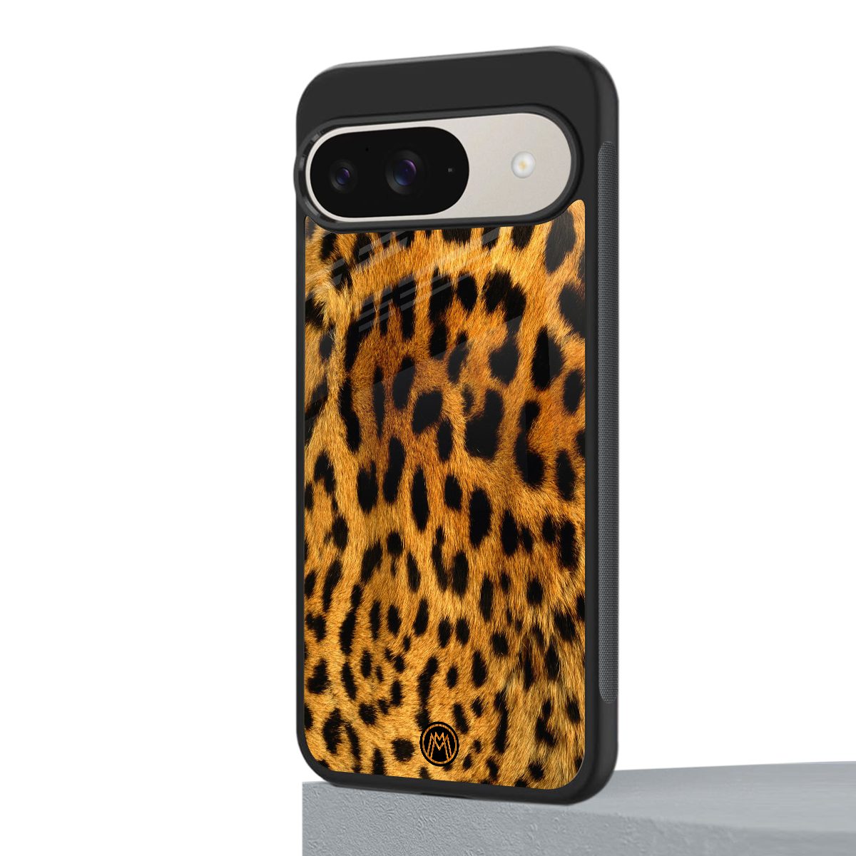 leopard fur back phone cover | glass case for google pixel 9