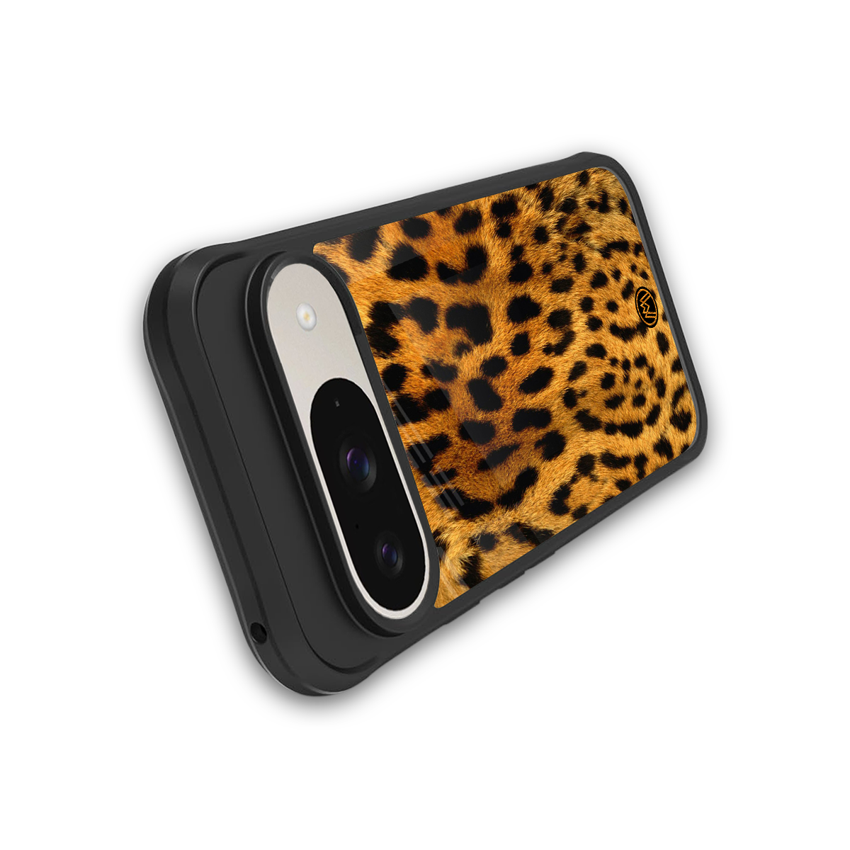 leopard fur back phone cover | glass case for google pixel 9