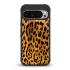 leopard fur back phone cover | glass case for google pixel 9 pro