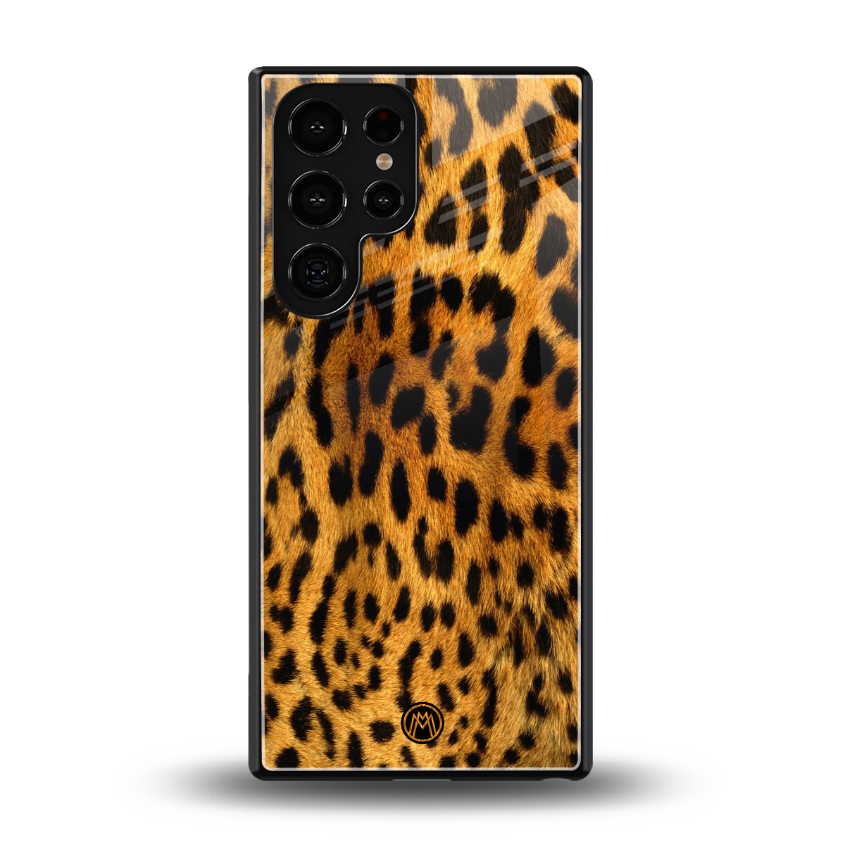 leopard fur back phone cover | glass case for samsung galaxy s25 ultra