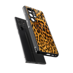 leopard fur back phone cover | glass case for samsung galaxy s25 ultra