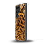 leopard fur back phone cover | glass case for samsung galaxy s25 ultra