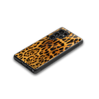 leopard fur back phone cover | glass case for samsung galaxy s25 ultra