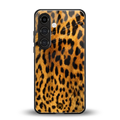 leopard fur back phone cover | glass case for samsung galaxy s24 plus