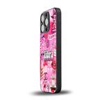 libra aesthetic collage back phone cover | glass case for iphone 13 pro