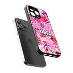 libra aesthetic collage back phone cover | glass case for iphone 16 pro max