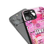 libra aesthetic collage back phone cover | glass case for iphone 16
