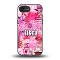 libra aesthetic collage back phone cover | glass case for iphone 16e