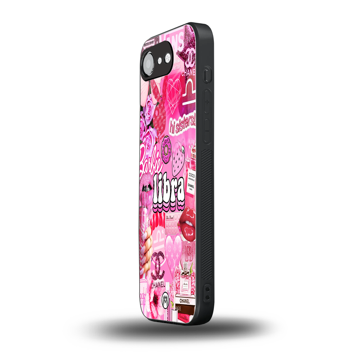 libra aesthetic collage back phone cover | glass case for iphone 16e