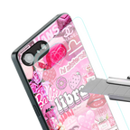 libra aesthetic collage back phone cover | glass case for iphone 16e