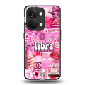 libra aesthetic collage back phone cover | glass case for oneplus nord 3