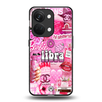 libra aesthetic collage back phone cover | glass case for oneplus nord 3