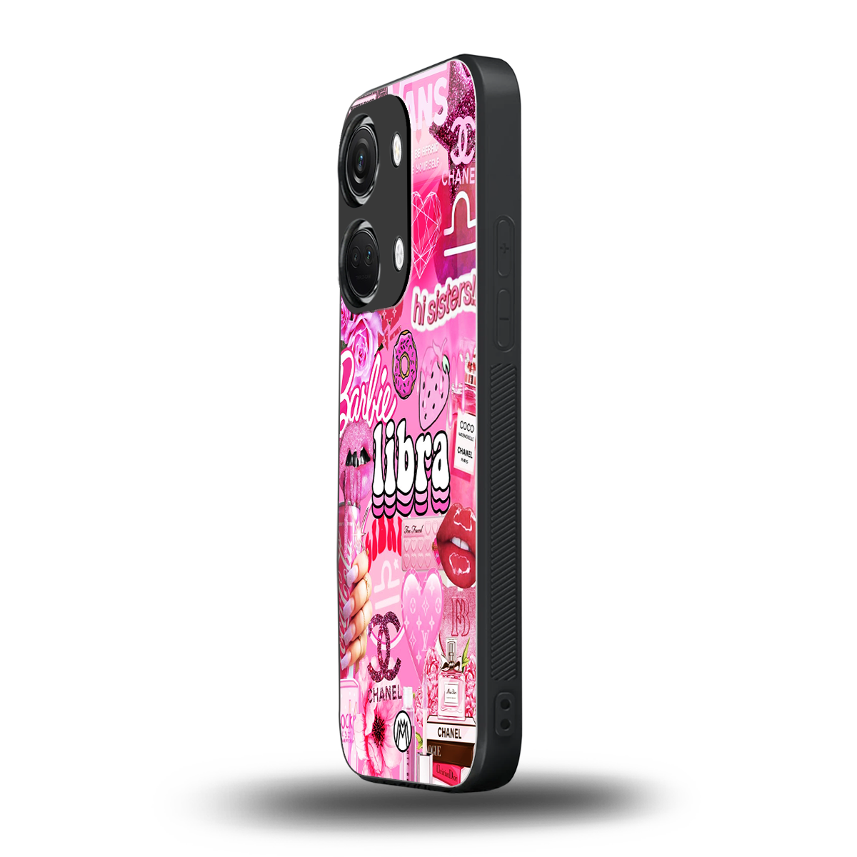 libra aesthetic collage back phone cover | glass case for oneplus nord 3