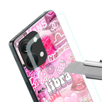 libra aesthetic collage back phone cover | glass case for oneplus nord 3
