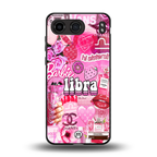 libra aesthetic collage back phone cover | glass case for oneplus nord 4