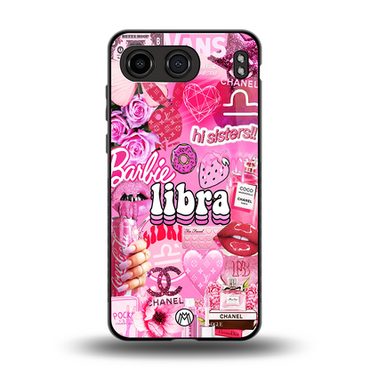 libra aesthetic collage back phone cover | glass case for oneplus nord 4