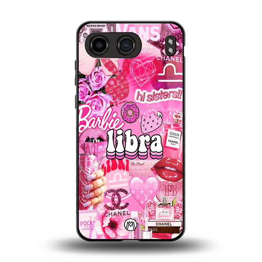 libra aesthetic collage back phone cover | glass case for oneplus nord 4