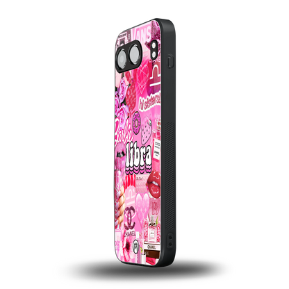 libra aesthetic collage back phone cover | glass case for oneplus nord 4