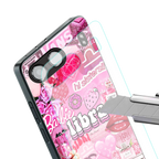 libra aesthetic collage back phone cover | glass case for oneplus nord 4