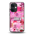 libra aesthetic collage back phone cover | glass case for oneplus nord ce 3