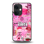libra aesthetic collage back phone cover | glass case for oneplus nord ce 3