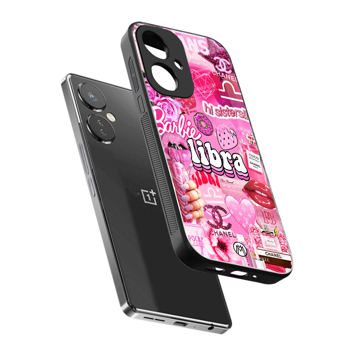 libra aesthetic collage back phone cover | glass case for oneplus nord ce 3