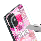 libra aesthetic collage back phone cover | glass case for oneplus nord ce 3