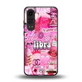 libra aesthetic collage back phone cover | glass case for oneplus nord ce 4 lite