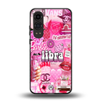 libra aesthetic collage back phone cover | glass case for oneplus nord ce 4 lite