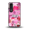 libra aesthetic collage back phone cover | glass case for oneplus nord ce 4