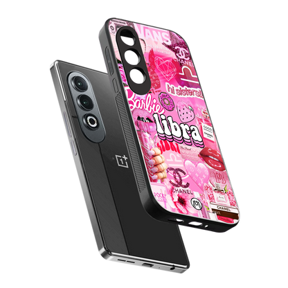 libra aesthetic collage back phone cover | glass case for oneplus nord ce 4