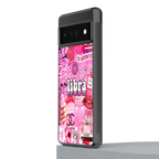 libra aesthetic collage back phone cover | glass case for google pixel 6 pro