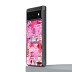 libra aesthetic collage back phone cover | glass case for google pixel 6