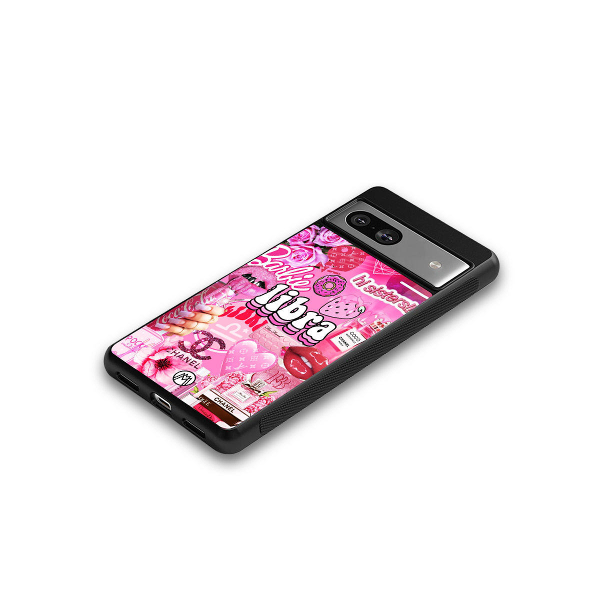 libra aesthetic collage back phone cover | glass case for Google Pixel 7