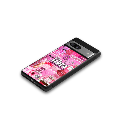 libra aesthetic collage back phone cover | glass case for Google Pixel 7
